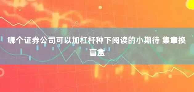 哪个证券公司可以加杠杆种下阅读的小期待 集章换盲盒